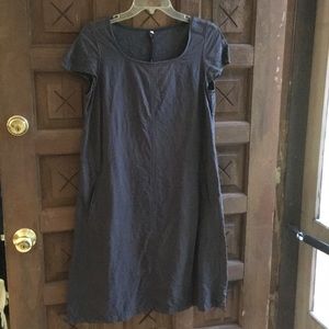 Flared scoop neck muji shift dress